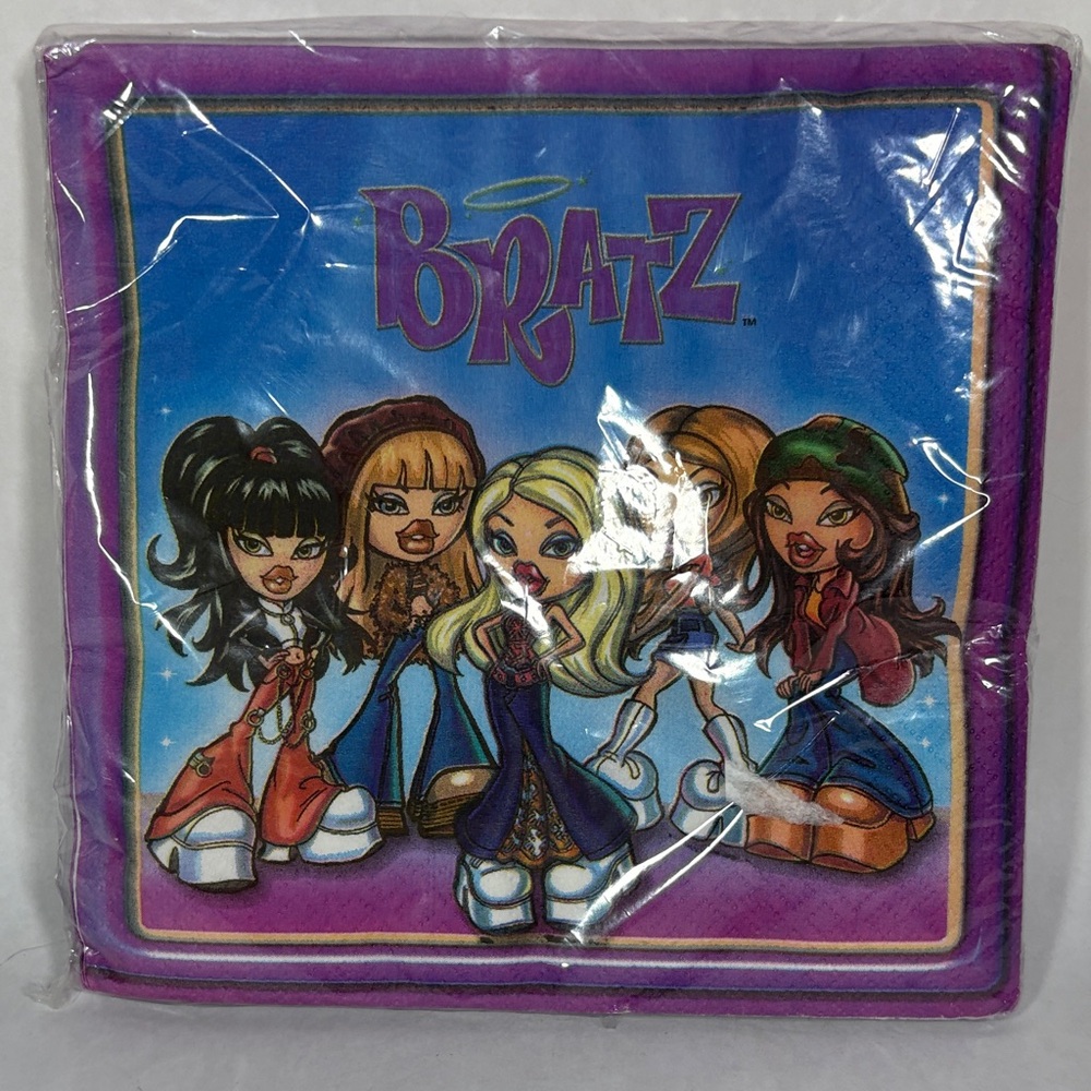 2002 Bratz Party Napkins 🎀 Y2K MGA Entertainment – New Sealed Pack